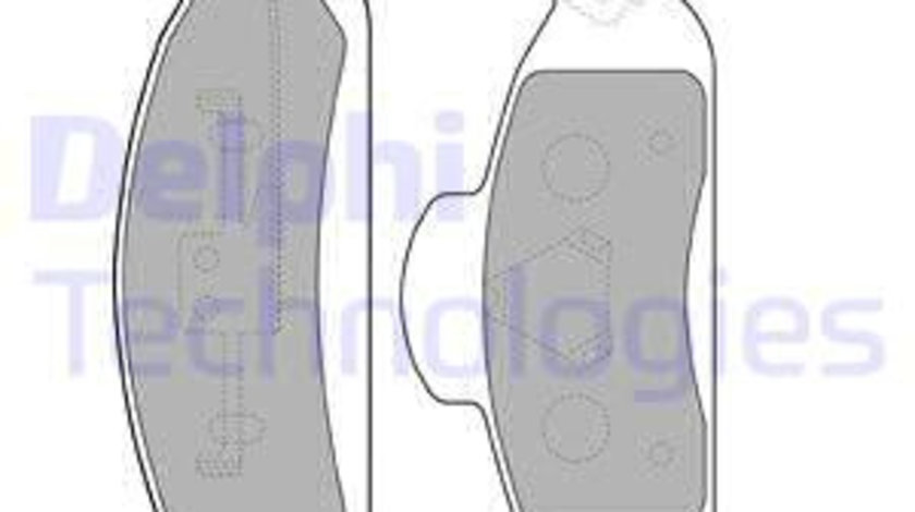 Set placute frana,frana disc punte fata (LP1299 DELPHI) MERCEDES-BENZ