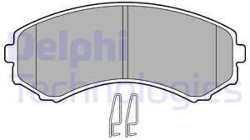 Set placute frana,frana disc punte fata (LP1462 DELPHI) ISUZU,MAZDA,MITSUBISHI,MITSUBISHI (GAC)