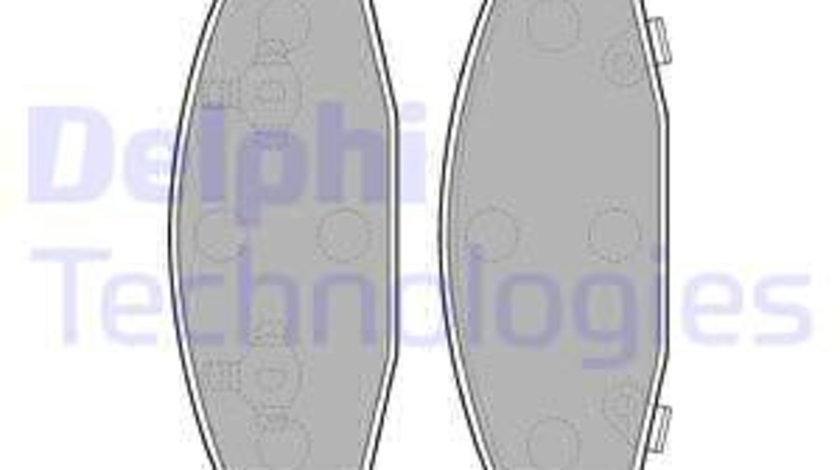 Set placute frana,frana disc punte fata (LP1557 DELPHI) JEEP