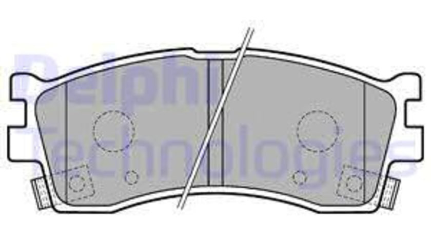 Set placute frana,frana disc punte fata (LP1702 DELPHI) KIA