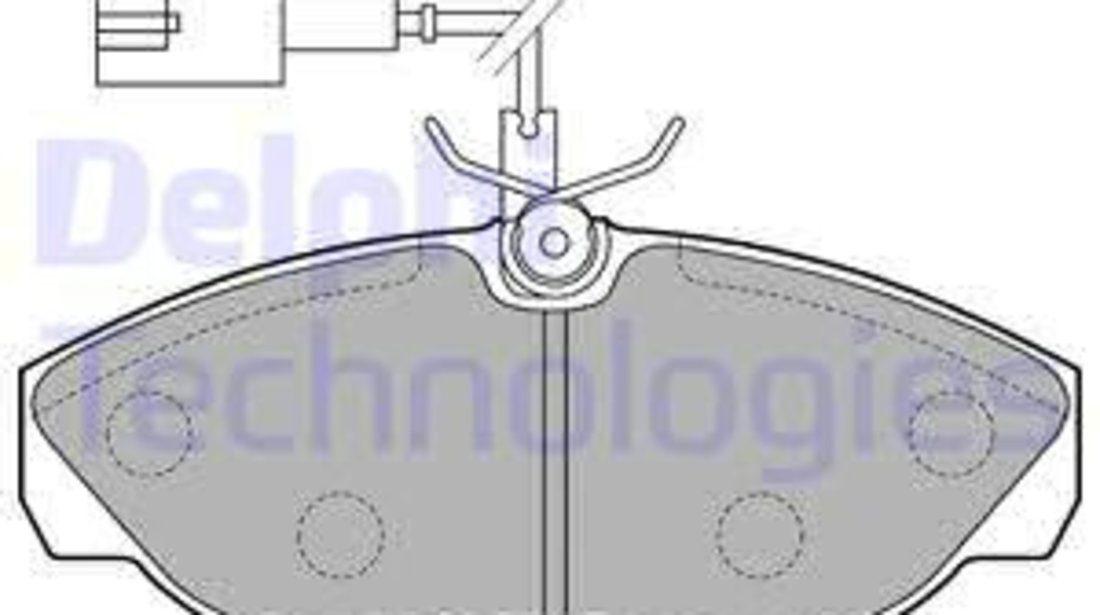 Set placute frana,frana disc punte fata (LP1748 DELPHI) Citroen,FIAT,PEUGEOT