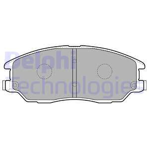 Set placute frana,frana disc punte fata (LP1857 DELPHI) HYUNDAI,KIA,KIA (DYK),SSANGYONG