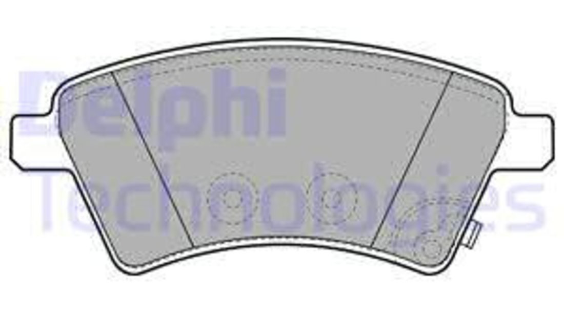 Set placute frana,frana disc punte fata (LP1966 DELPHI) FIAT,MITSUBISHI,SUZUKI