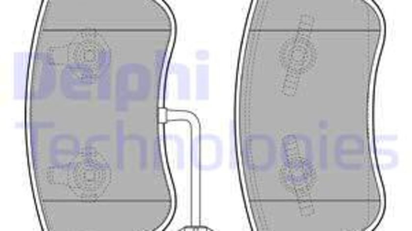 Set placute frana,frana disc punte fata (LP2072 DELPHI) AUDI,VW