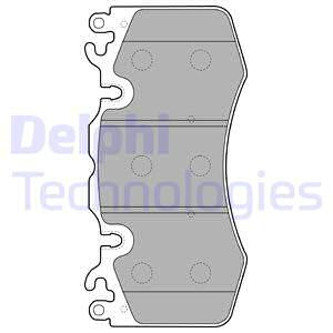 Set placute frana,frana disc punte fata (LP2187 DELPHI) LAND ROVER