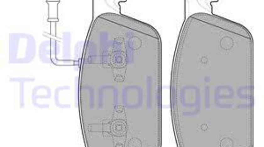 Set placute frana,frana disc punte fata (LP2199 DELPHI) VW