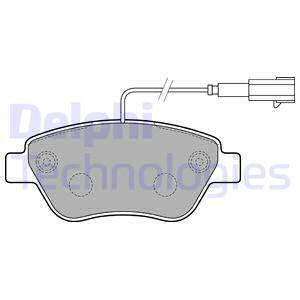 Set placute frana,frana disc punte fata (LP2276 DELPHI) Citroen,FIAT,PEUGEOT