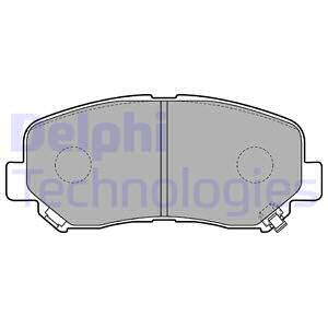 Set placute frana,frana disc punte fata (LP2481 DELPHI) MAZDA,MAZDA (CHANGAN),NISSAN