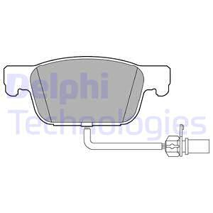 Set placute frana,frana disc punte fata (LP3219 DELPHI) AUDI