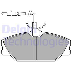 Set placute frana,frana disc punte fata (LP788 DELPHI) ALPINE,RENAULT