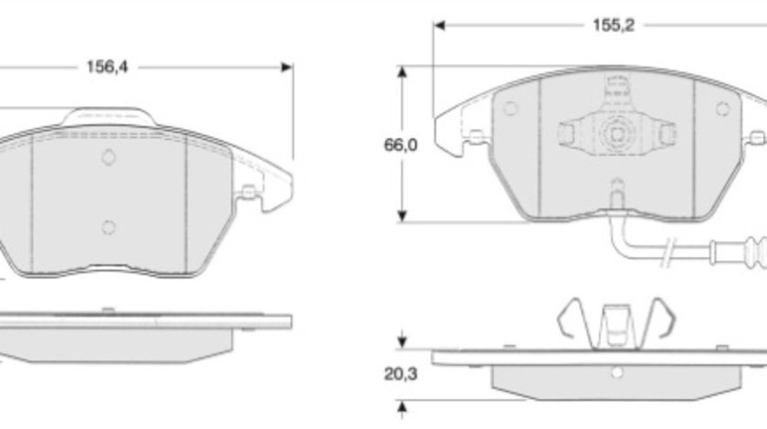 Set placute frana,frana disc punte fata (MT453 MTR) AUDI,SEAT,SKODA,SKODA (SVW),VW