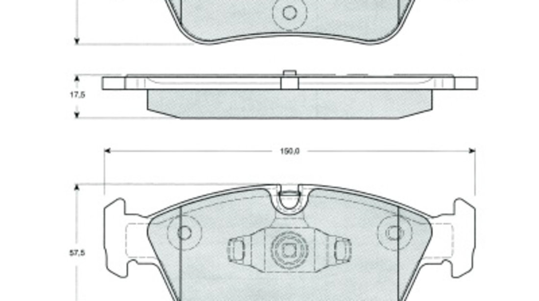 Set placute frana,frana disc punte fata (MT489 MTR) BMW