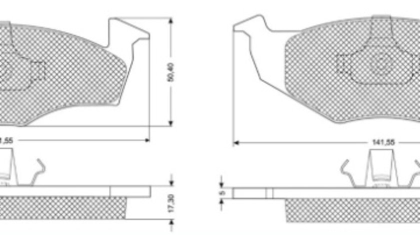 Set placute frana,frana disc punte fata (MT538 MTR) SEAT,SKODA,VW