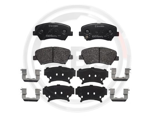 Set placute frana,frana disc punte fata (P30073 ABS) HYUNDAI,HYUNDAI (BEIJING),KIA,KIA (DYK)