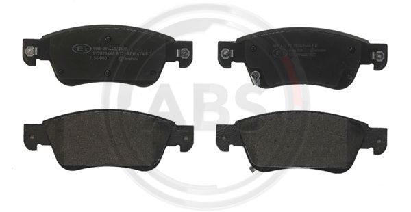 Set placute frana,frana disc punte fata (P56080 ABS) INFINITI,NISSAN