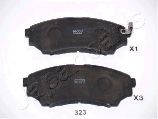 Set placute frana,frana disc punte fata (PA323AF JAPANPARTS) FORD,MAZDA