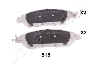 Set placute frana,frana disc punte fata (PA513AF JAPANPARTS) NISSAN