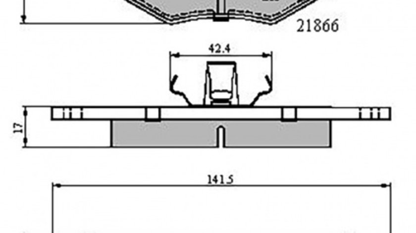 Set placute frana,frana disc punte fata (VKBP80278 SKF) SEAT,SKODA,VW