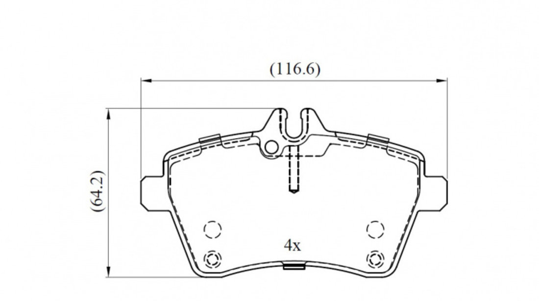 Set placute frana,frana disc punte fata (VKBP80323 SKF) MERCEDES-BENZ