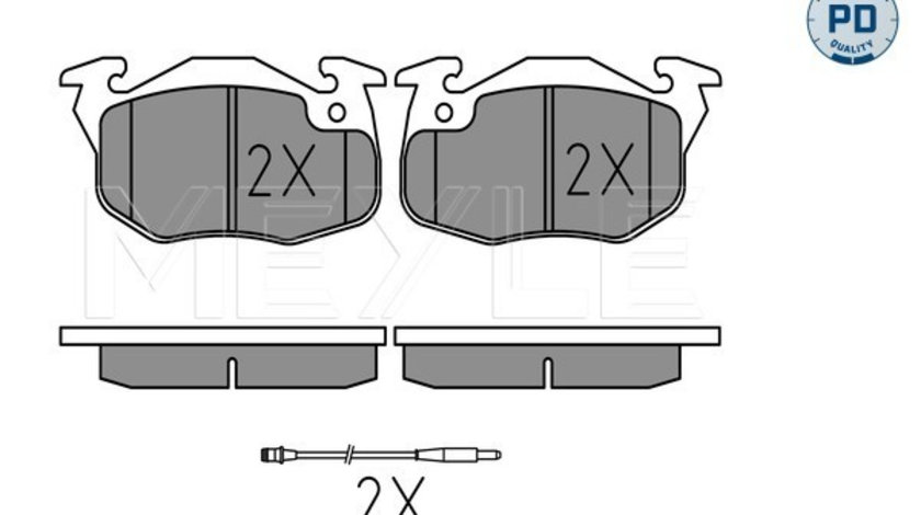 Set placute frana,frana disc punte fata (0252090518PD MEYLE) Citroen,PEUGEOT,RENAULT