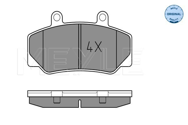 Set placute frana,frana disc punte fata (0252123316 MEYLE) VOLVO