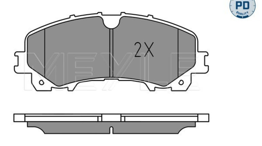 Set placute frana,frana disc punte fata (0252211716PD MEYLE) INFINITI,NISSAN,RENAULT