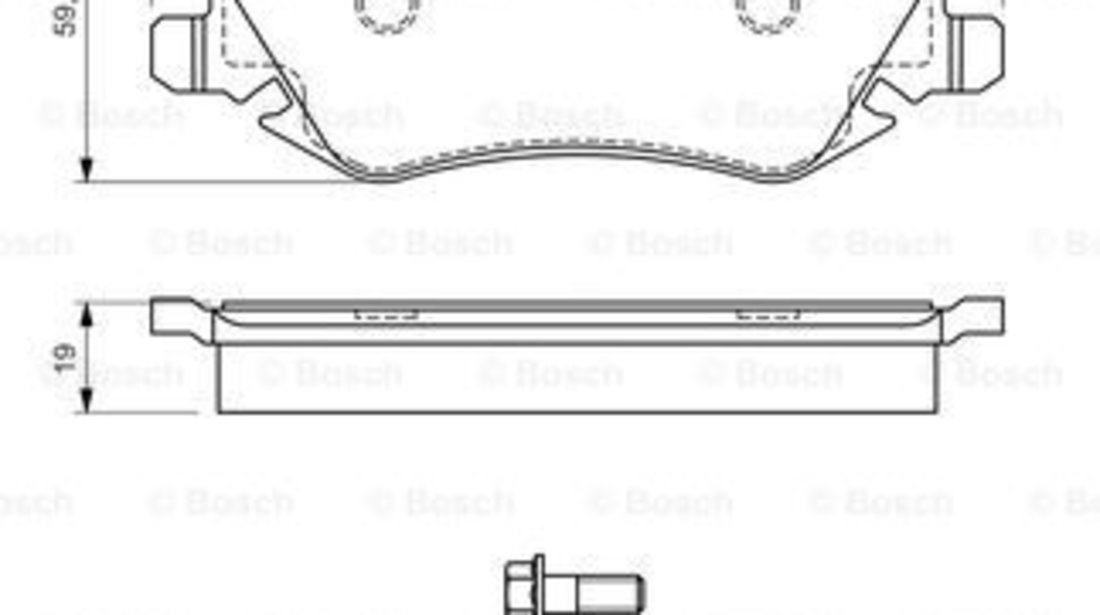 Set placute frana,frana disc punte fata (0986424679 BOSCH) LANCIA