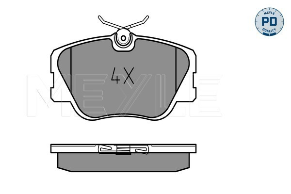 Set placute frana,frana disc punte fata (0252094119PD MEYLE) MERCEDES-BENZ