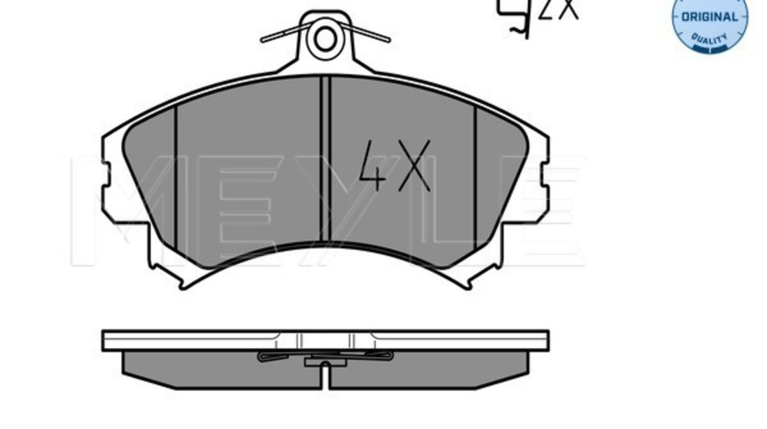 Set placute frana,frana disc punte fata (0252192015 MEYLE) MITSUBISHI,VOLVO