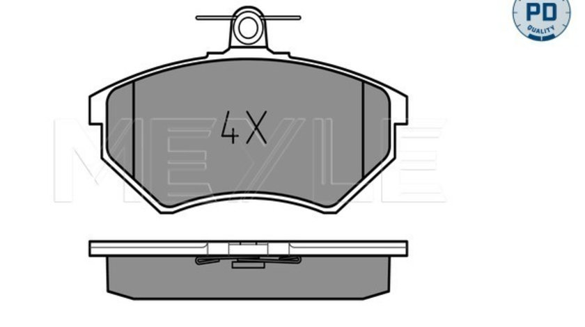 Set placute frana,frana disc punte fata (0252016819PD MEYLE) AUDI,SEAT,VW,VW (FAW)