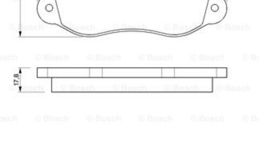 Set placute frana,frana disc punte fata (0986424480 BOSCH)