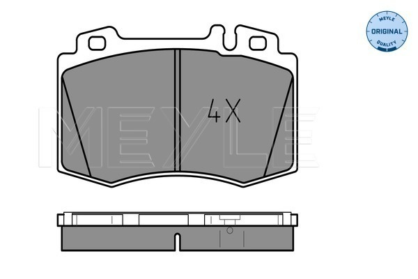 Set placute frana,frana disc punte fata (0252327117 MEYLE) MERCEDES-BENZ