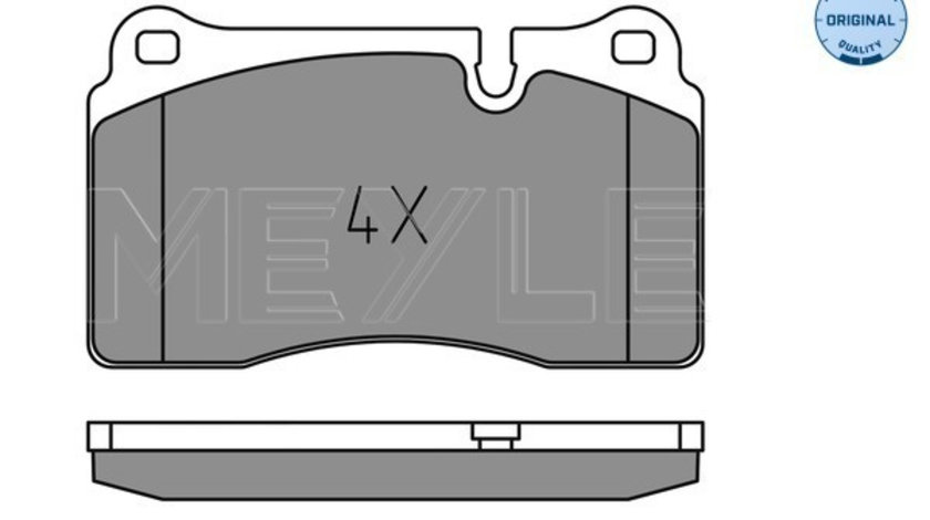 Set placute frana,frana disc punte fata (0252021717 MEYLE) LAND ROVER