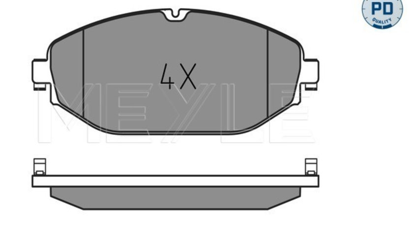 Set placute frana,frana disc punte fata (0252207619PD MEYLE) MERCEDES-BENZ