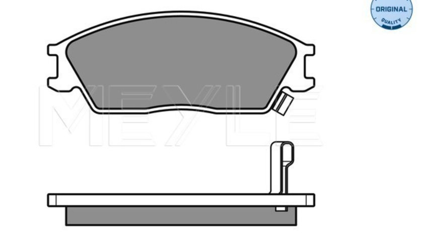 Set placute frana,frana disc punte fata (0252101214W MEYLE) HYUNDAI