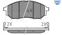 Set placute frana,frana disc punte fata (025236981...