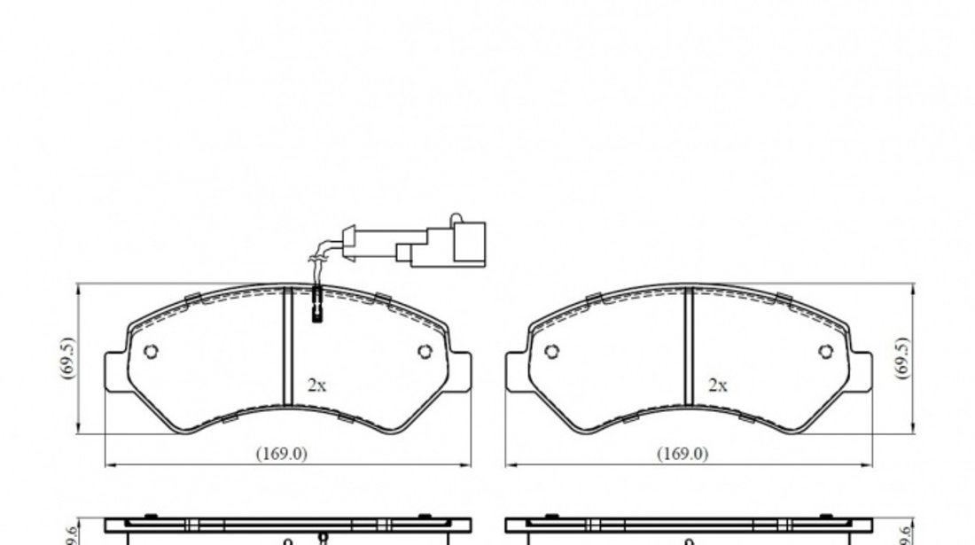 Set placute frana,frana disc punte fata (VKBP80393E SKF) Citroen,OPEL,PEUGEOT,VAUXHALL