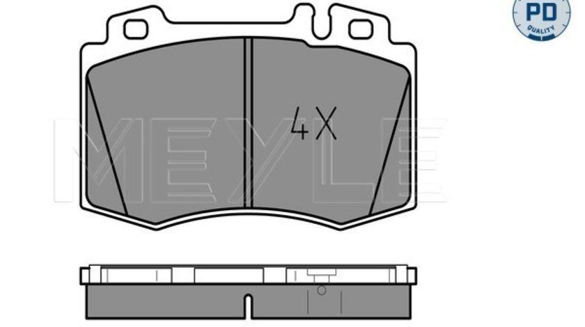 Set placute frana,frana disc punte fata (0252327117PD MEYLE) MERCEDES-BENZ