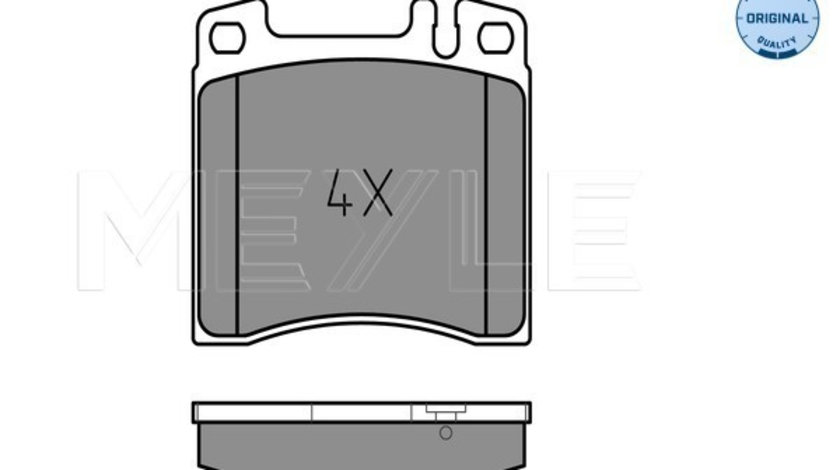 Set placute frana,frana disc punte fata (0252130418 MEYLE) MERCEDES-BENZ