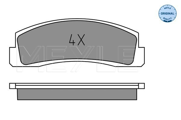 Set placute frana,frana disc punte fata (0252066016 MEYLE) LADA