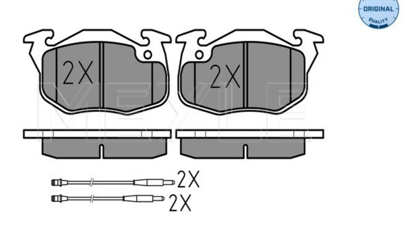 Set placute frana,frana disc punte fata (0252090618W MEYLE) Citroen,PEUGEOT