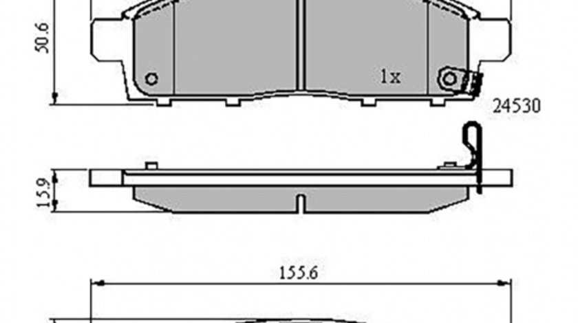 Set placute frana,frana disc punte fata (VKBP80331A SKF) FIAT,MITSUBISHI