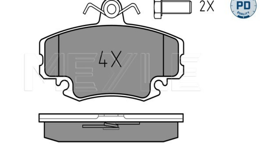 Set placute frana,frana disc punte fata (0252146318PD MEYLE) DACIA,LADA,RENAULT