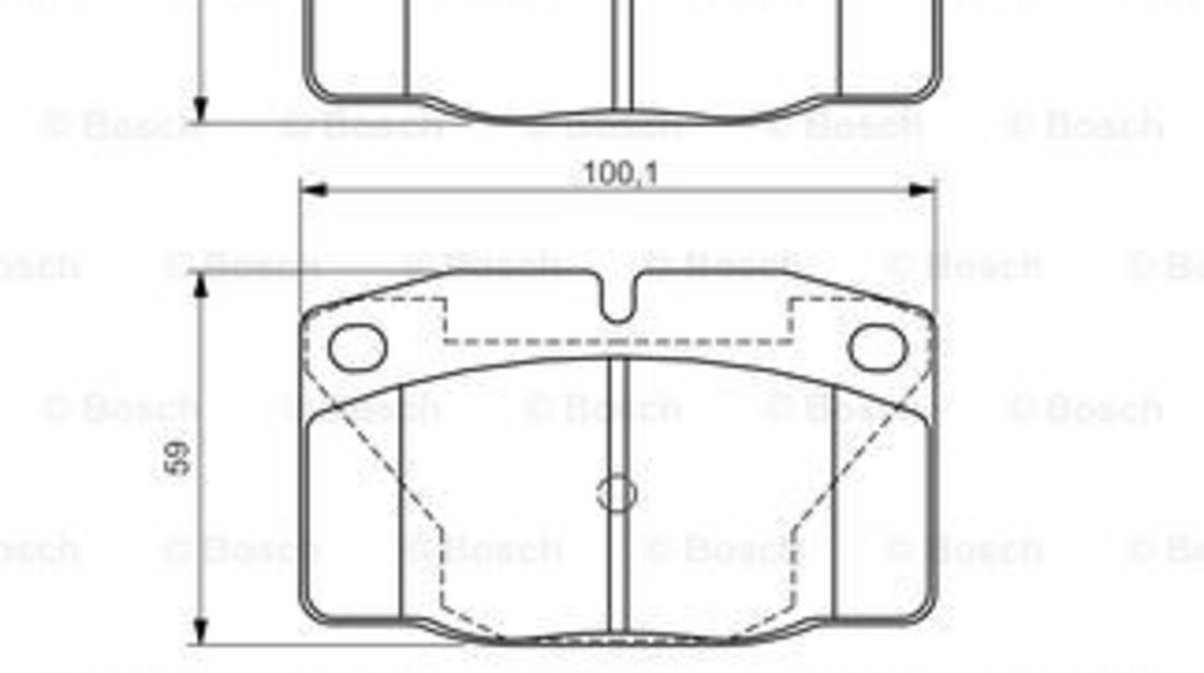 Set placute frana,frana disc punte fata (0986469390 BOSCH) OPEL,VAUXHALL