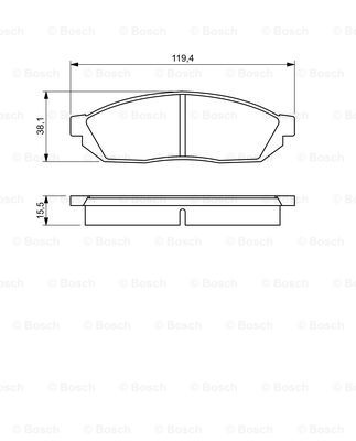 Set placute frana,frana disc punte fata (0986494208 BOSCH) SUZUKI