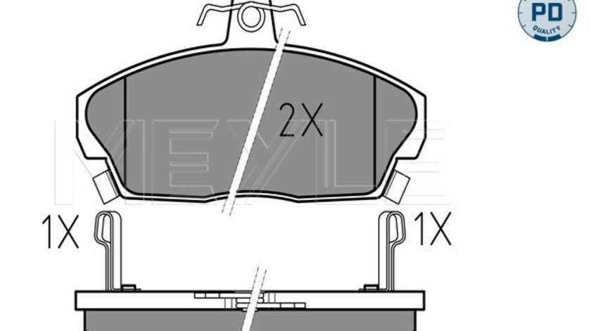 Set placute frana,frana disc punte fata (0252151518PD MEYLE) HONDA,MG,ROVER