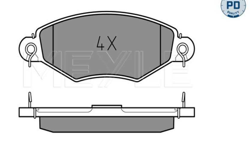 Set placute frana,frana disc punte fata (0252198018PD MEYLE) Citroen,NISSAN,PEUGEOT,RENAULT