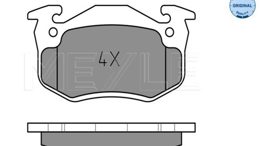 Set placute frana,frana disc punte fata (0252109615W MEYLE) RENAULT