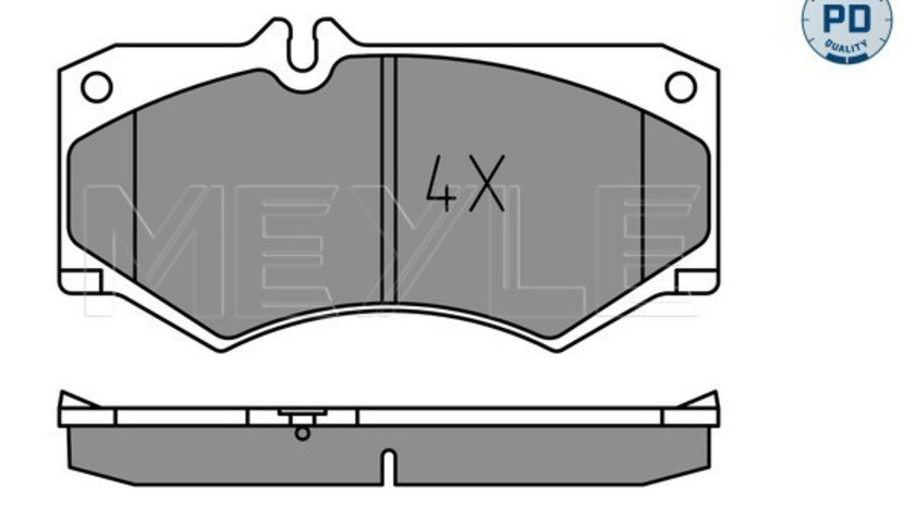 Set placute frana,frana disc punte fata (0252078418PD MEYLE) MERCEDES-BENZ,VW