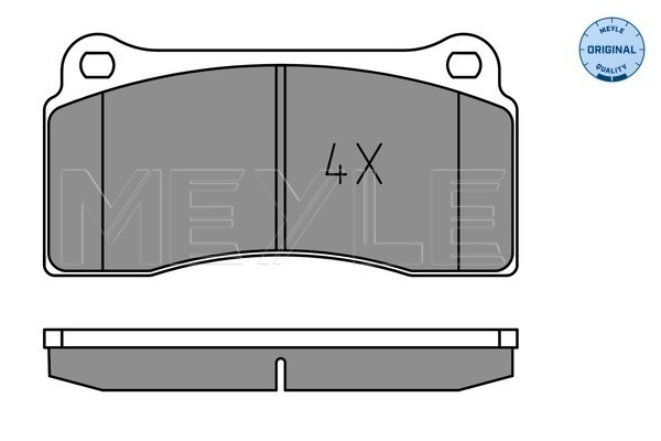 Set placute frana,frana disc punte fata (0252329318 MEYLE) DAIMLER,JAGUAR